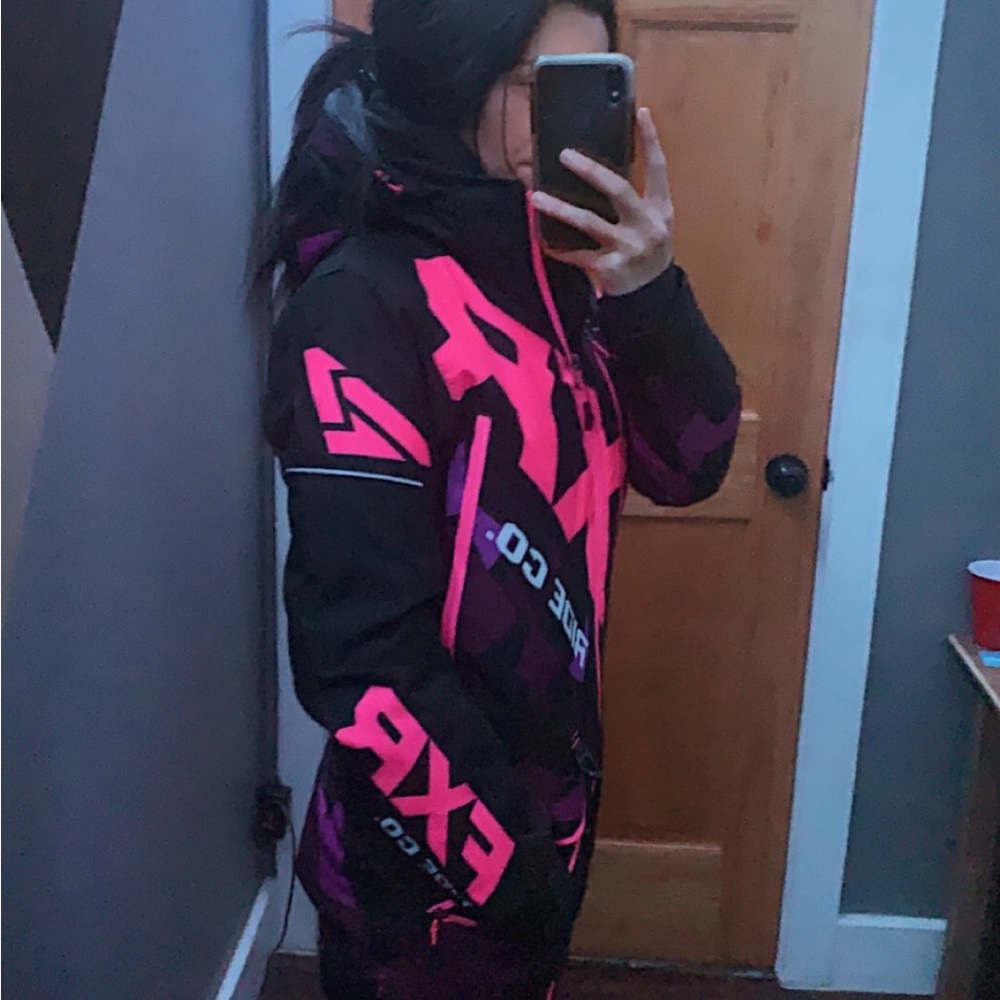 FXR Black Purple and Pink Snowsuit women’s size 2
